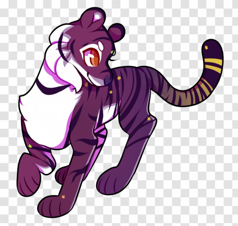 Cat Horse Pony Pet Legendary Creature - Cartoon - Purple Star Transparent PNG