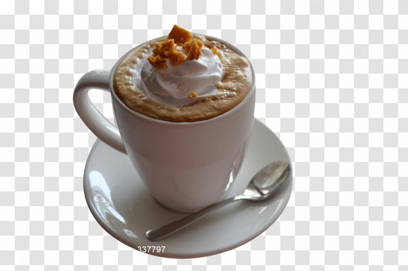 Cappuccino Coffee Espresso Latte Panna Cotta - Babycino - Cheese Transparent PNG