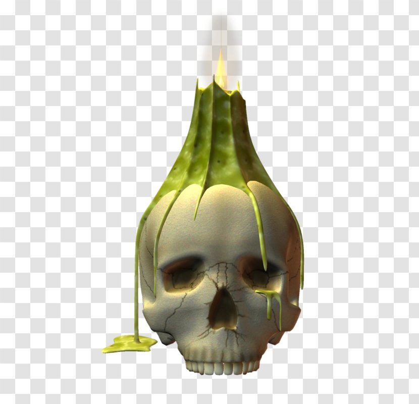 Skull Head Clip Art - Green Transparent PNG