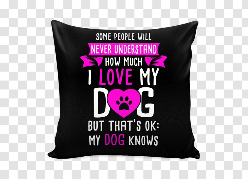Throw Pillows Cushion Dog - Love - The Cover Transparent PNG
