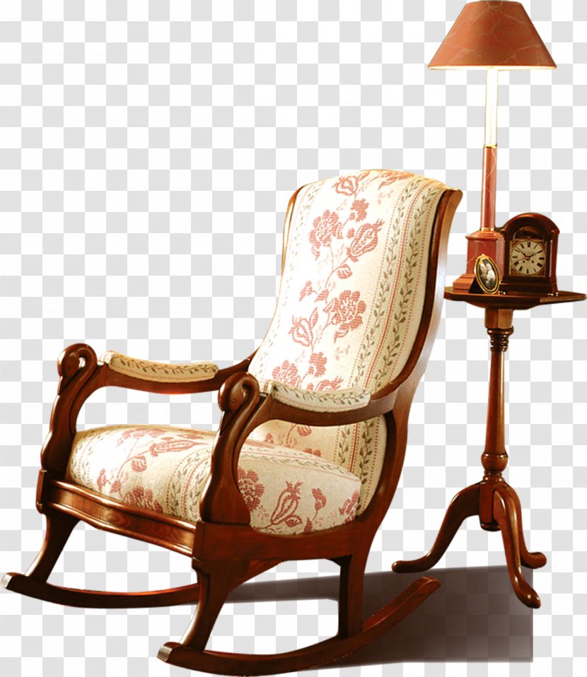 Chair Floor Wallpaper - Furniture - Seat Material European Pattern Lamp Transparent PNG