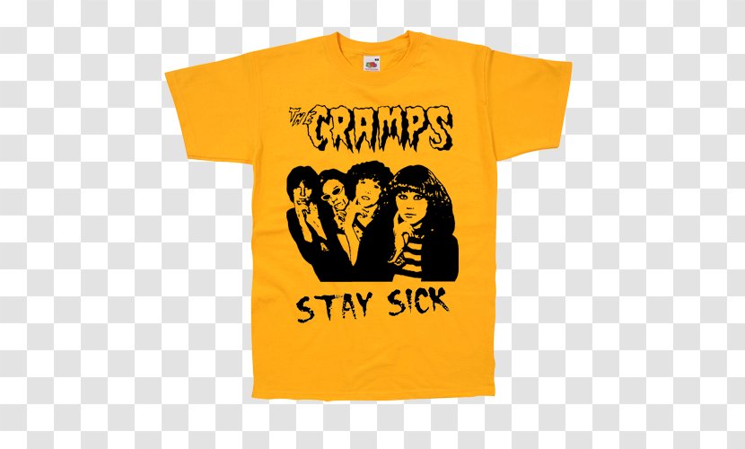 T-shirt Stay Sick! The Cramps Psychobilly - Text Transparent PNG
