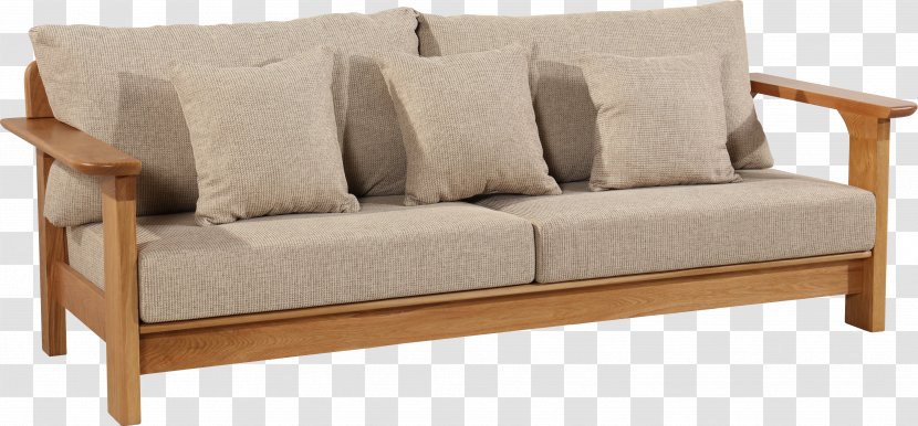 Loveseat Table Furniture Textile Couch - Comfort - Fabric Sofa Transparent PNG