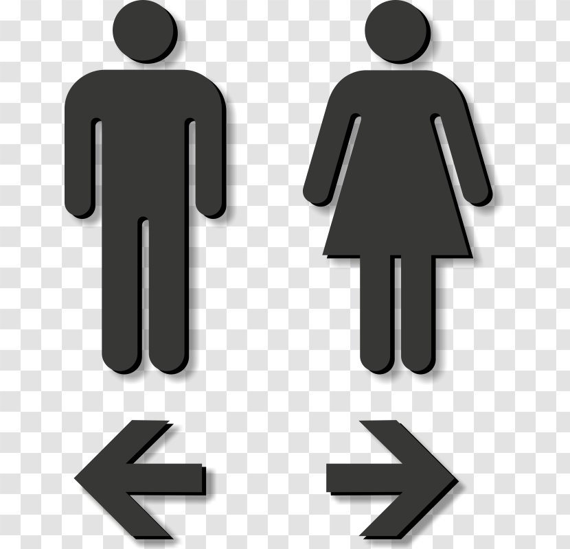 Female Gender Symbol Man Sign - Number - Toilet Transparent PNG