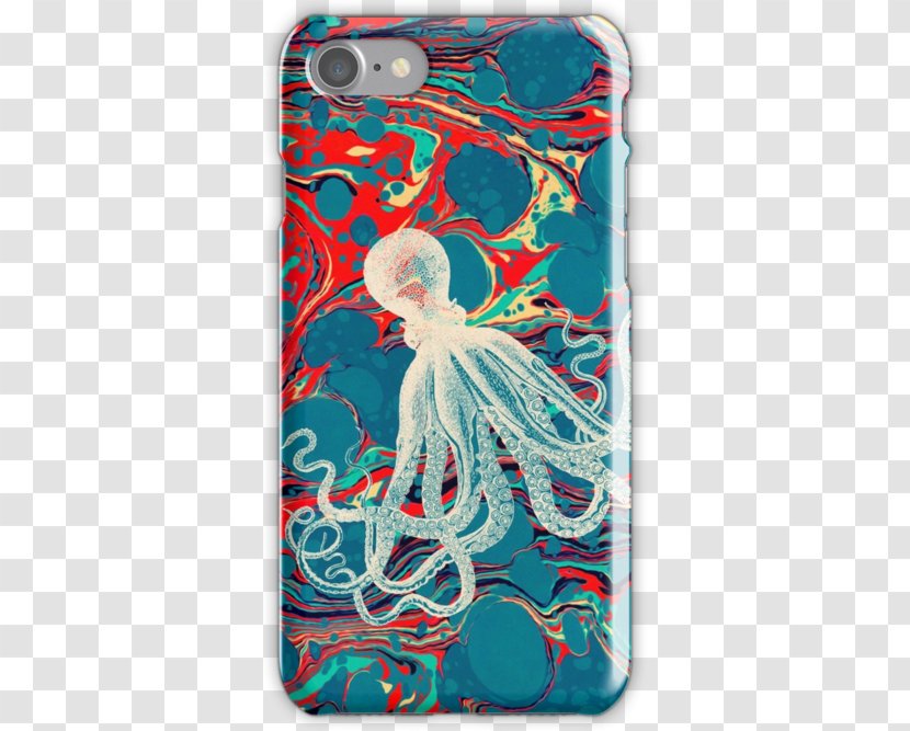 Octopus Curtain Douchegordijn Shower Throw Pillows - Mobile Phone Case - Marble Paper Transparent PNG