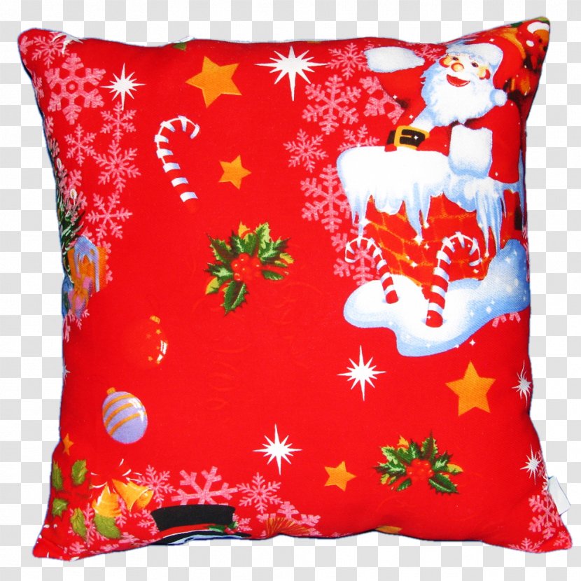 Throw Pillows Cushion Christmas Santa Claus - White - Pillow Transparent PNG