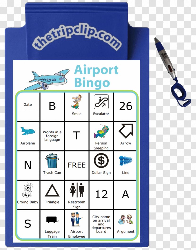 Airplane Game Bingo Airport Scavenger Hunt - Word Search Transparent PNG