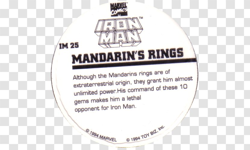 Mandarin Iron Man Marvel Comics Cinematic Universe - Text - Milk Transparent PNG