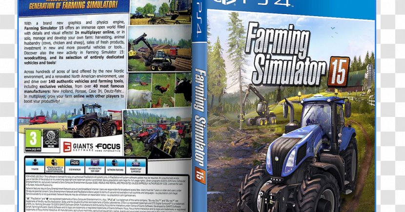 Farming Simulator 15 Lara Croft And The Temple Of Osiris Need For Speed Call Duty: Black Ops III PlayStation 4 - Playstation Transparent PNG