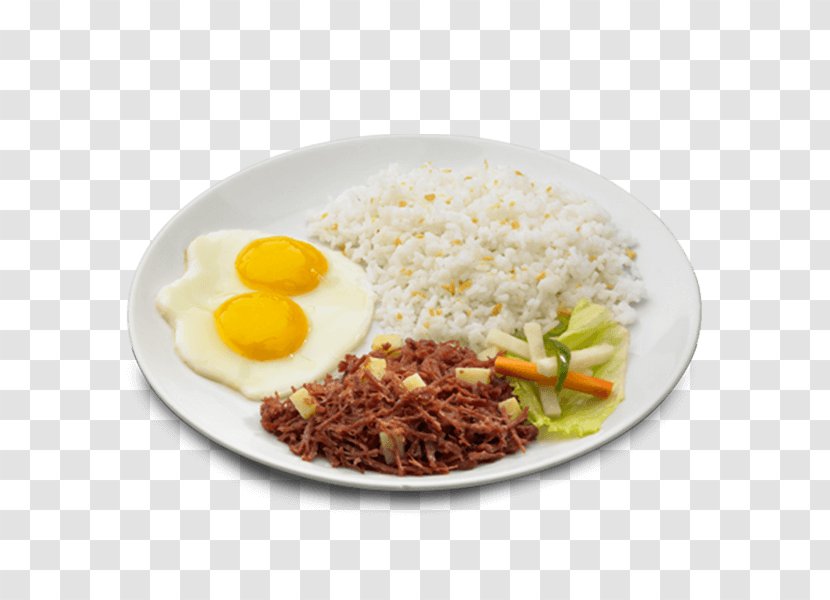 Cooked Rice Fried Egg Tapa Breakfast - Corned Beef Transparent PNG