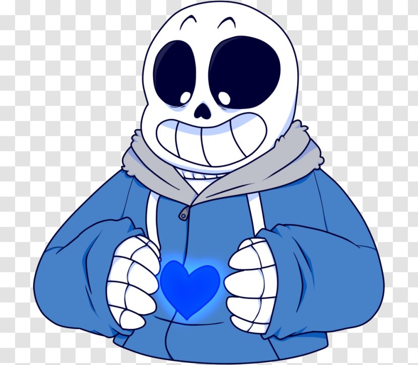 Sans - Fan Art - Fictional Character Blue Transparent PNG