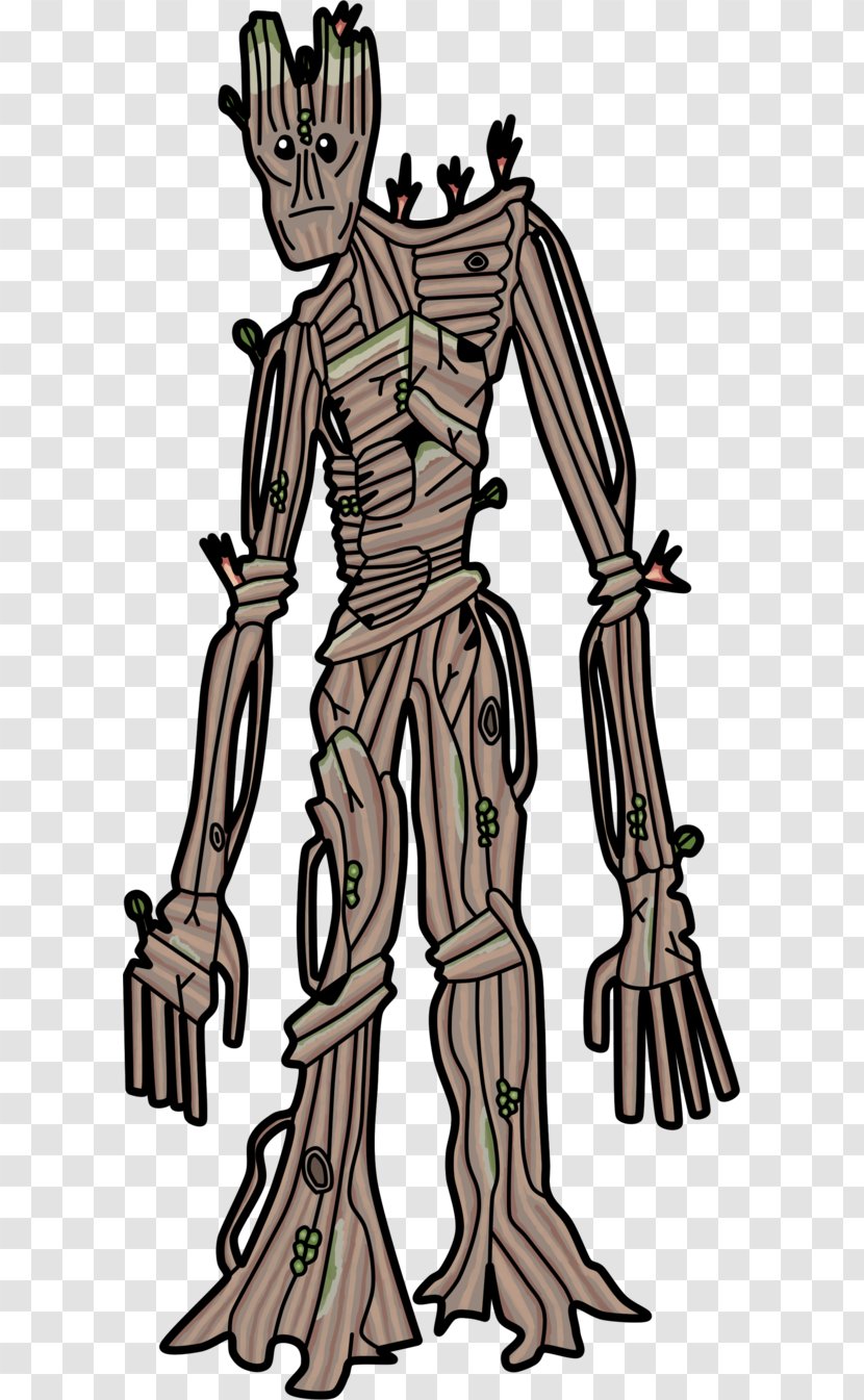 Illustration Clip Art Human Tree Armour - Muscle - Groot Marvel Transparent PNG