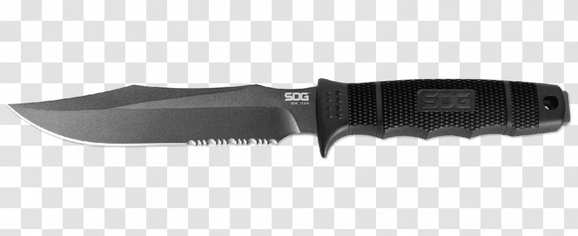 Bowie Knife Serrated Blade Weapon - Kitchen Knives Transparent PNG
