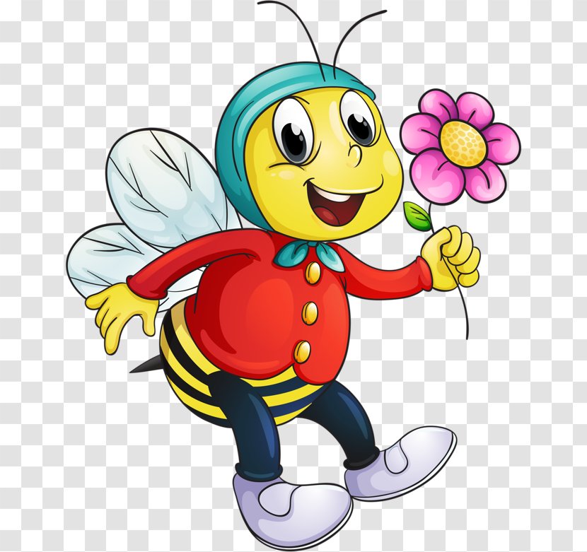 Honey Bee Insect Bumblebee Clip Art - Animal - With Flowers Bees Gentleman Transparent PNG