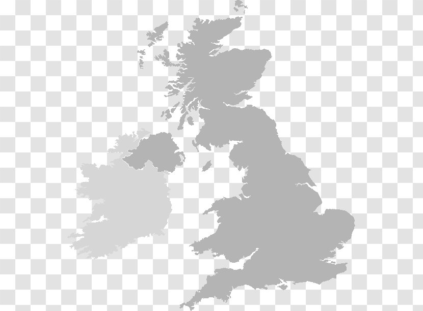 United Kingdom British Isles Blank Map - World Transparent PNG