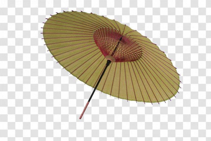 Oil-paper Umbrella The Interpretation Of Dreams By Duke Zhou Rain - Na - Yellow Simple Decorative Pattern Transparent PNG