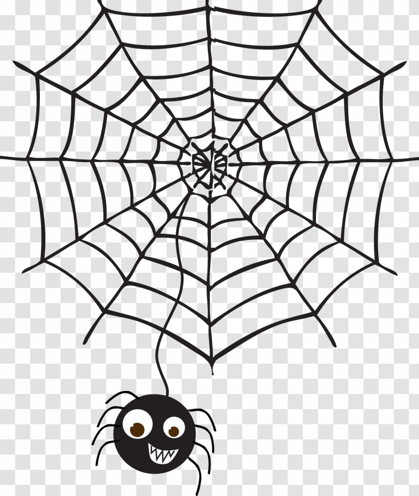 Spider Web Drawing Clip Art - Halloween Material Transparent PNG