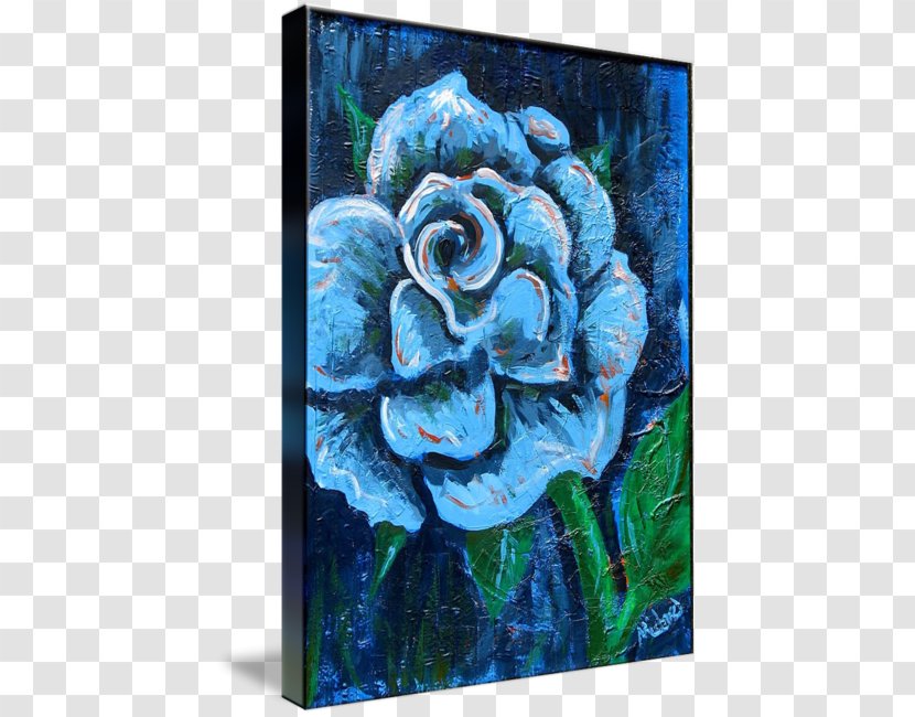 Acrylic Paint Painting Canvas - Printing - Rose Transparent PNG