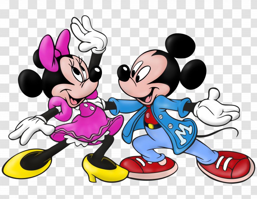 Mickey Mouse Minnie Pluto Goofy Oswald The Lucky Rabbit - Clip Art - And Mini Dance Transparent Cartoon Transparent PNG