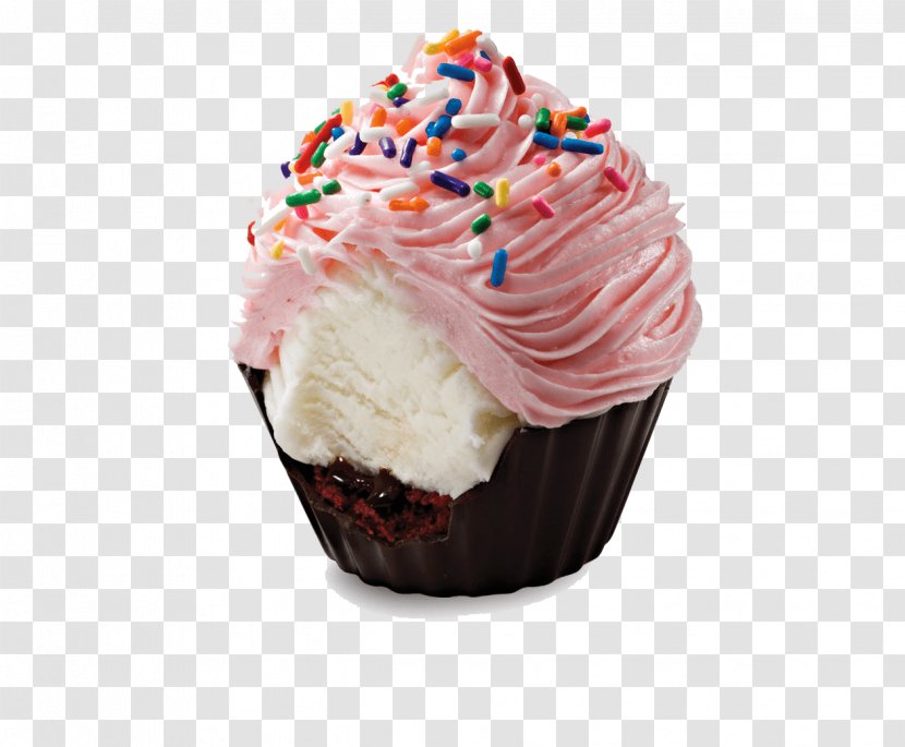 Ice Cream Cupcake Birthday Cake Frosting & Icing - Dessert - Batter Transparent PNG