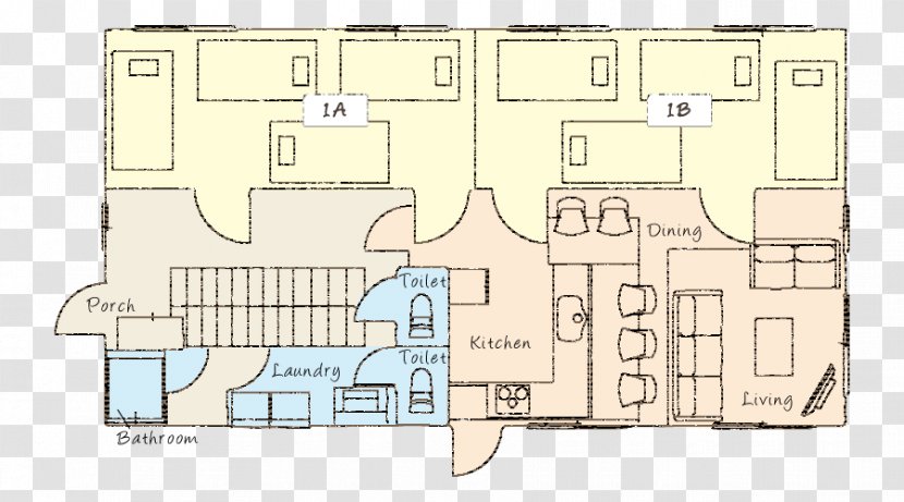 Floor Plan Residential Area - Schematic - Design Transparent PNG