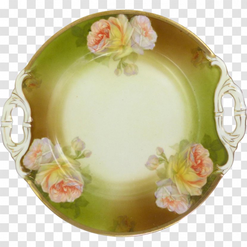 Plate Porcelain Schwarzburg Platter Pottery - Rose Transparent PNG