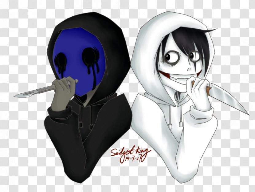 Creepypasta Jeff The Killer Laughing Jack Drawing Slenderman - Heart Transparent PNG