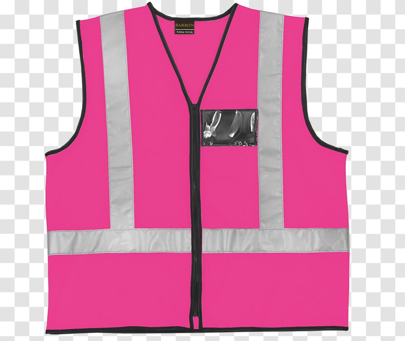 High-visibility Clothing Gilets Waistcoat Jacket Workwear - Personal Protective Equipment - Safety Vest Transparent PNG