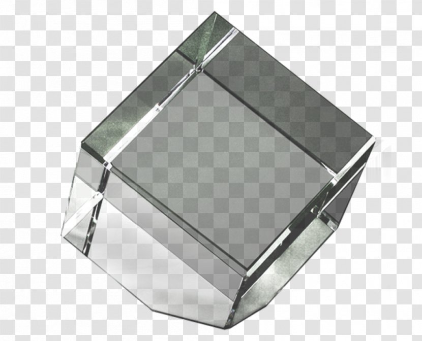 Crystal Rectangle Silver - Glass - Angle Transparent PNG