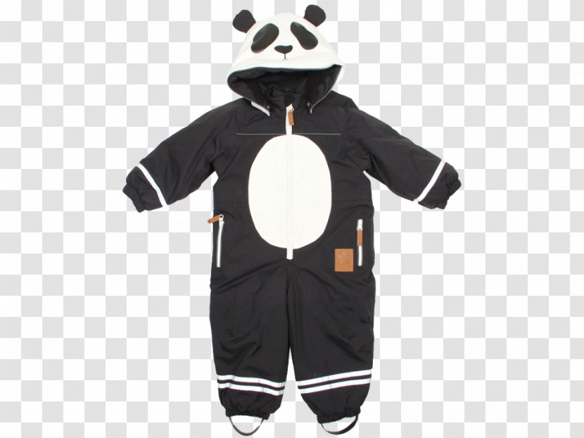 Alaska Panda Baby Overall Boilersuit Mini Rodini Pico Overalls Black Snowsuit With Hood - Double Rainbow All The Way Transparent PNG