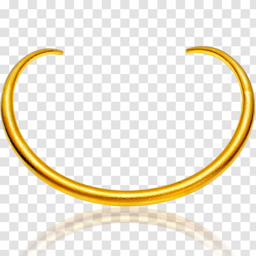 Necklace Bangle Jewellery Colored Gold - Child Transparent PNG