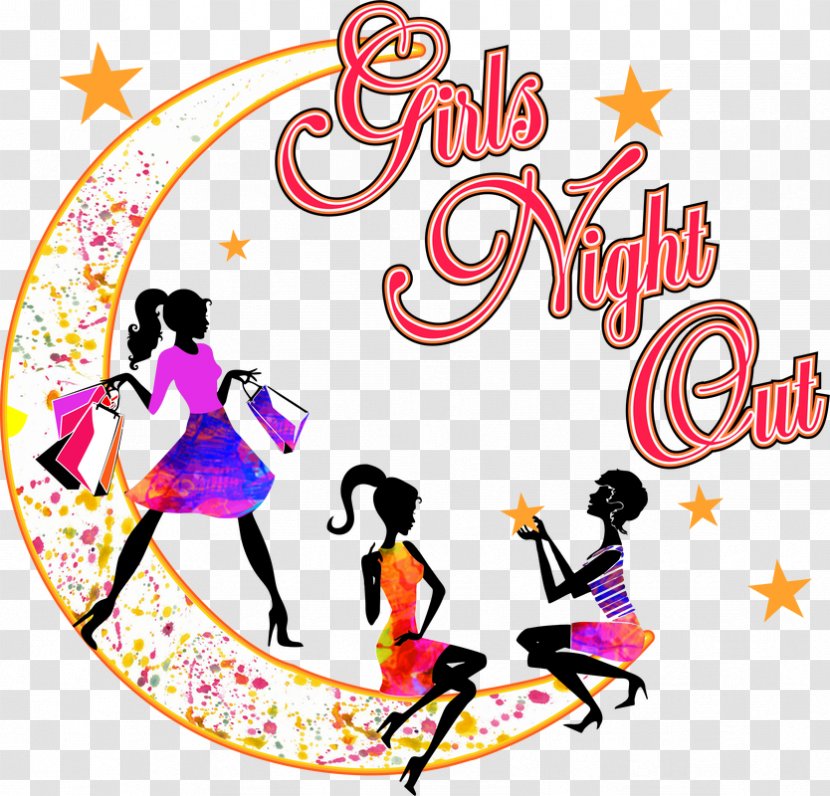 Sticker Graphic Design Clip Art - Party - Girls Night Out Transparent PNG