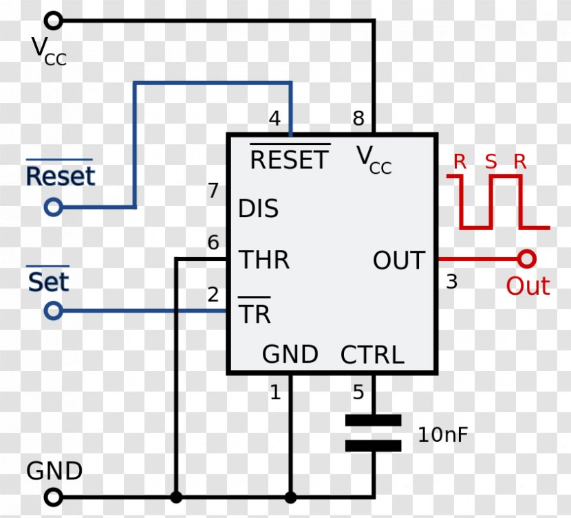 555 Timer IC Integrated Circuits & Chips Multivibrator Monostable Transparent PNG