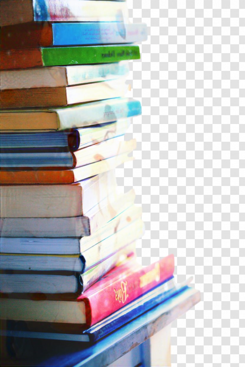 Stack Of Books - Wood - Colorfulness Paper Transparent PNG