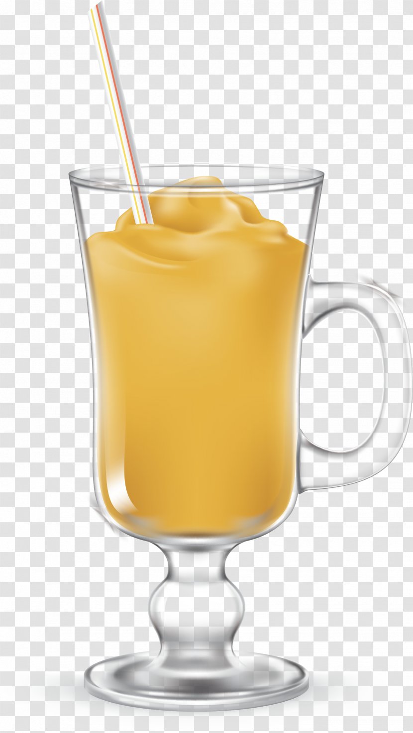 Orange Juice Smoothie Milkshake Sorbet - Summer Mango Transparent PNG