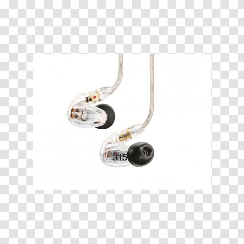 Headphones Shure SE315 Microphone SE215 Écouteur - Technology Transparent PNG