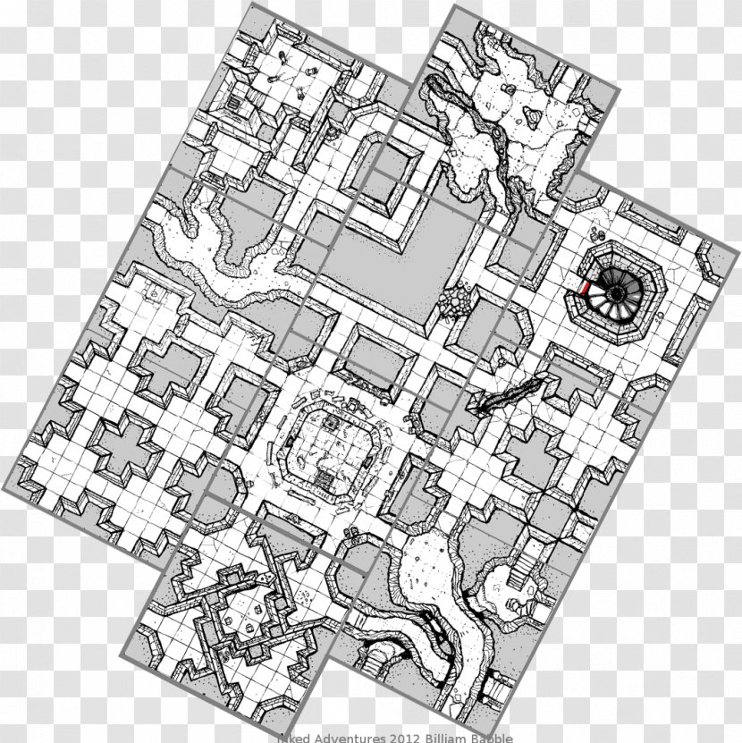 Tile Dungeon Crawl Dungeons & Dragons Game Map - Drawing - Hand Drawn Single Room Dormitory Transparent PNG