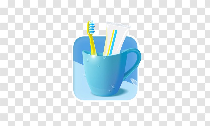 Toothbrush Rendering Icon - Coffee Cup - Toothpaste, Transparent PNG