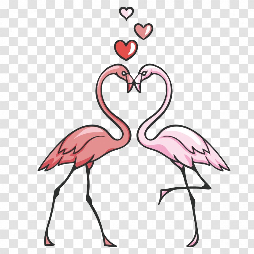 Flamingo Bird Pink Clip Art - Cartoon - Vector Flamingos Transparent PNG