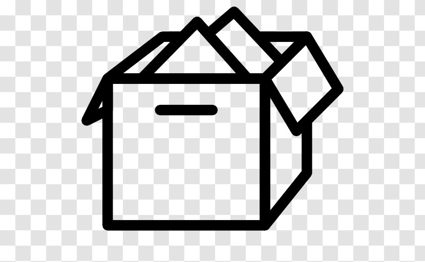 Box - Black And White - Post Transparent PNG