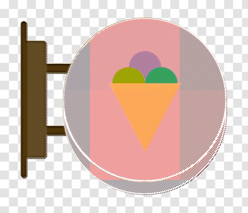 Ice Cream Icon Signboard Icon Transparent PNG