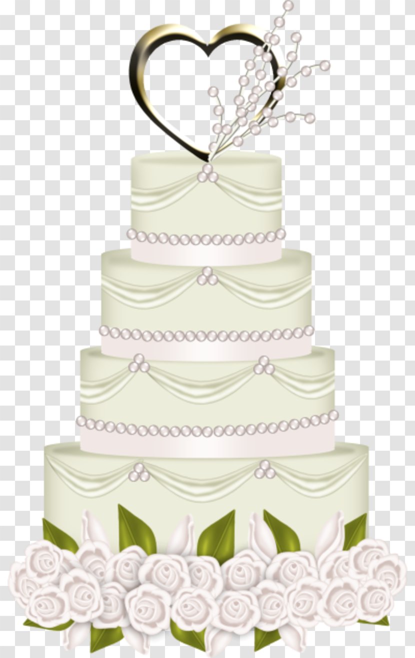 Wedding Cake Buttercream Decorating Torte - Dessert - Silhouette Transparent PNG