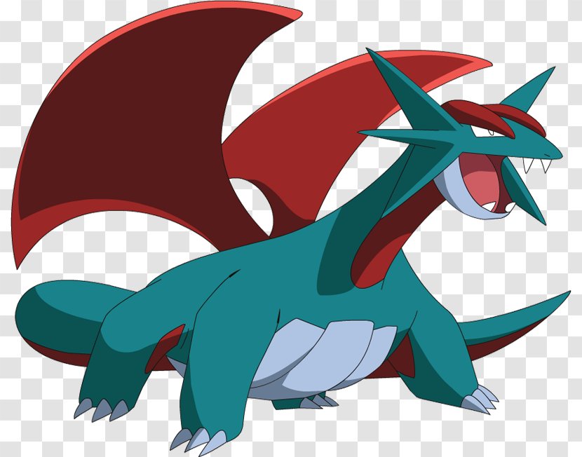 Salamence Bagon Garchomp Flying Dragonite - Dragon - Pokemon Transparent PNG