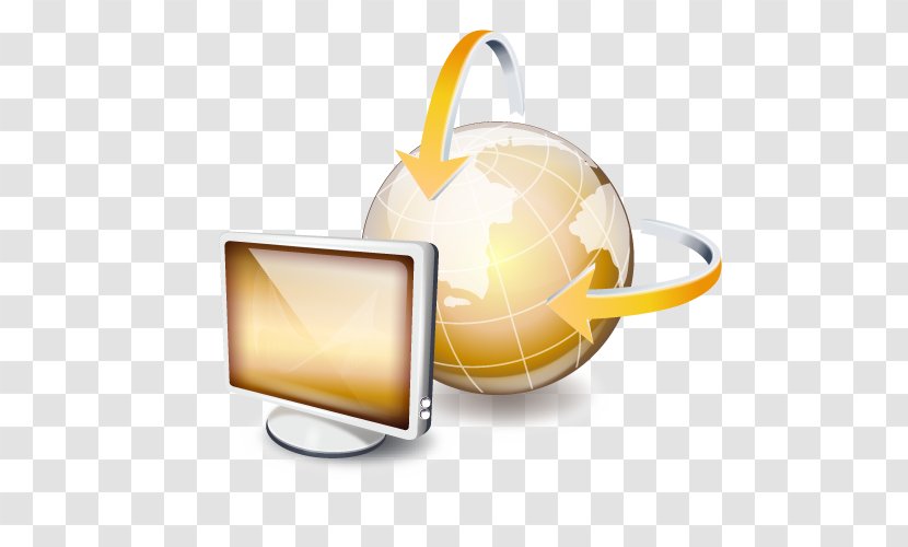 Information Technology Software Computer - Golden Globe With Transparent PNG