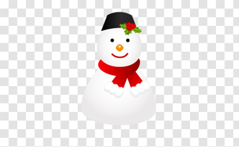 Snowman ICO Icon - Christmas Decoration - Cartoon Winter Elements Transparent PNG