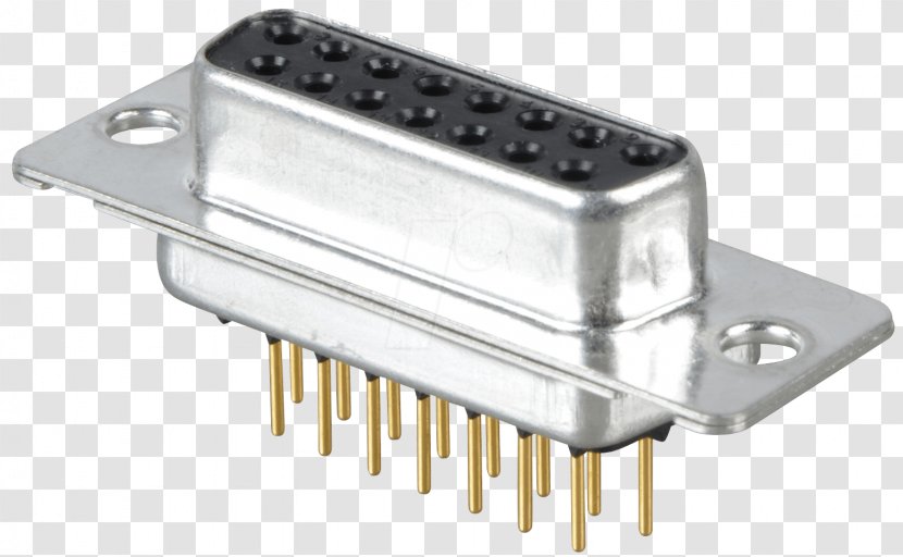 Electronic Component D-subminiature Electronics Buchse - Industrial Design Transparent PNG