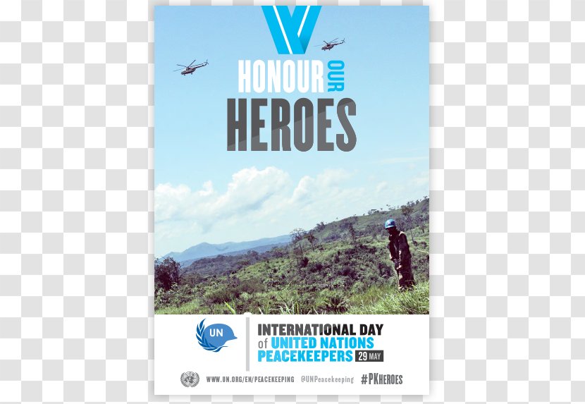 United Nations Peacekeeping Forces International Day Of Peacekeepers Poster - Tourism - Un Transparent PNG