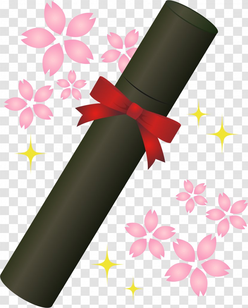 Graduation Ceremony School Illustration Cherry Blossom Matriculation - Diploma - Edlgeneration Public Company Transparent PNG