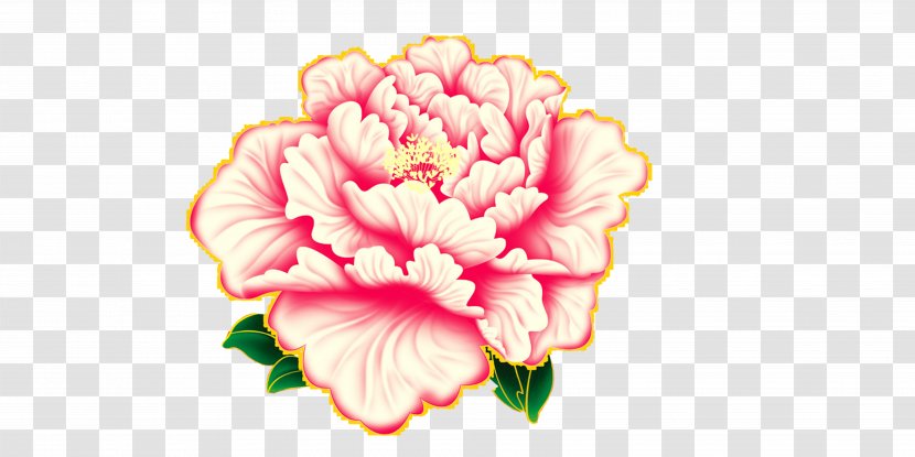 Moutan Peony Flower Sina Weibo Avatar - Flowering Plant - Chinese New Year HD Free Matting Material Transparent PNG