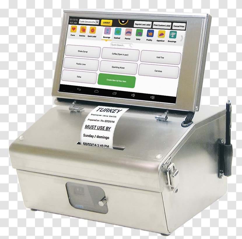 Paper Label Printer QR Code Information - Qr - Kitchen Essentials Transparent PNG